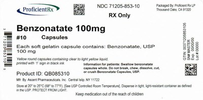 71205-853-10 - Benzonatate 100mg 500 count